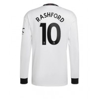Manchester United Marcus Rashford #10 Fotballklær Bortedrakt 2022-23 Langermet